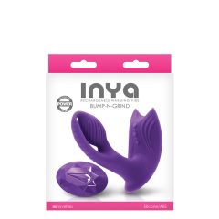   Inya Bump-N-Grind - dobíjecí, rádiem řízený, vyhřívaný vibrátor na klitoris 2v1 (fialový)