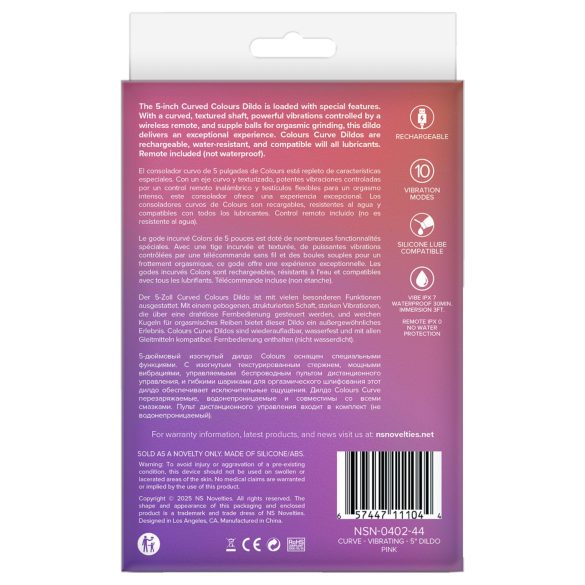 NS Novelties - 2v1 stimulátor klitorisu a G-bodový vibrátor (růžový)