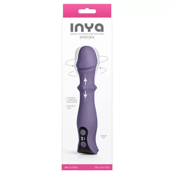 NS Novelties - rotační a přírazový vibrátor - fialový