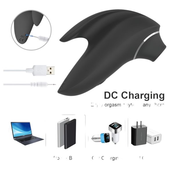 AlvUp - stimulátor klitorisu s vlnami vzduchu - vibrátor - černý