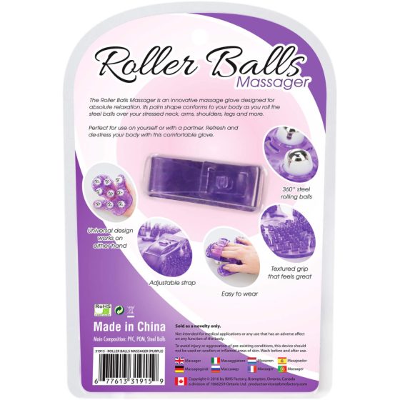 Roller Balls Massager - masážní podložka pod ruce (fialová)