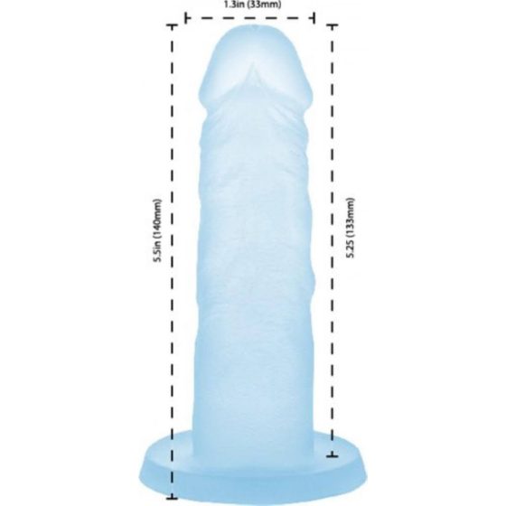 Addiction Coctails - silikonové dildo s přísavkou (modré)