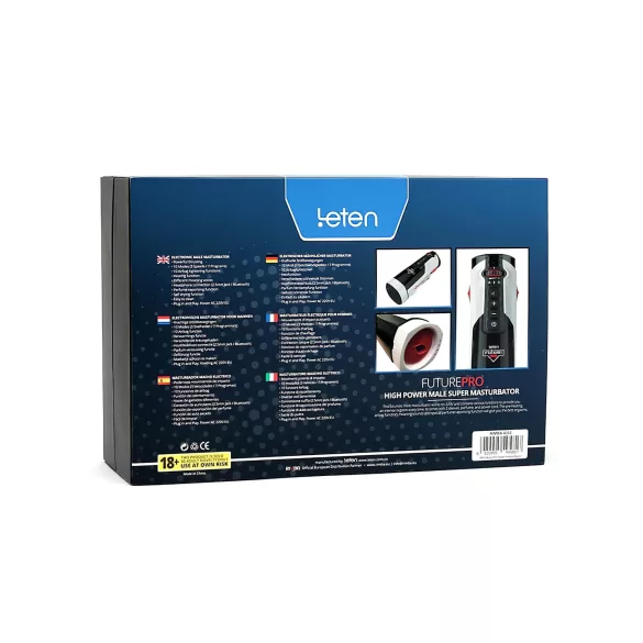 LETEN SM FUTURE PRO - masturbátor s pohybem nahoru a dolů - síťové vyhřívání