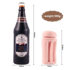   Lonely - realistický umělý punč v láhvi od piva (přírodní černá)