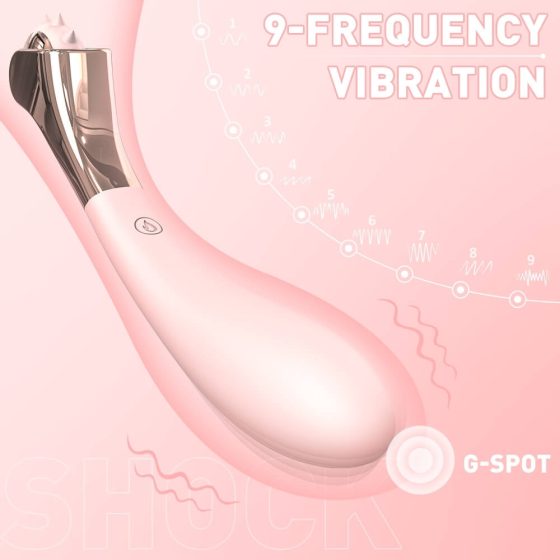 Sex HD - Dobíjecí vodotěsný vibrátor a kyvadlo (růžový)
