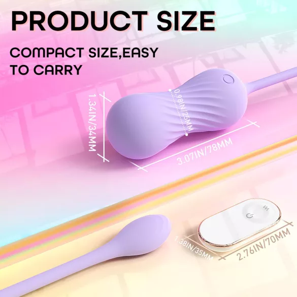 Sex HD Twist Egg - vibrační vajíčko s přirážením - fialové