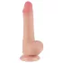 Lovetoy - realistický dildo s přísavkou - dvouvrstvé - 19,5 cm - tělová barva