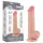 Lovetoy - realistický dvojvrstvý dildo s varlaty - 20,8 cm - tělová