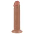 Lovetoy - realistický dvojvrstvý dildo s přísavkou - 20 cm - tělová barva