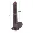 Lovetoy - realistický dildo s přísavkou - dvouvrstvý - 20,8 cm - hnědý