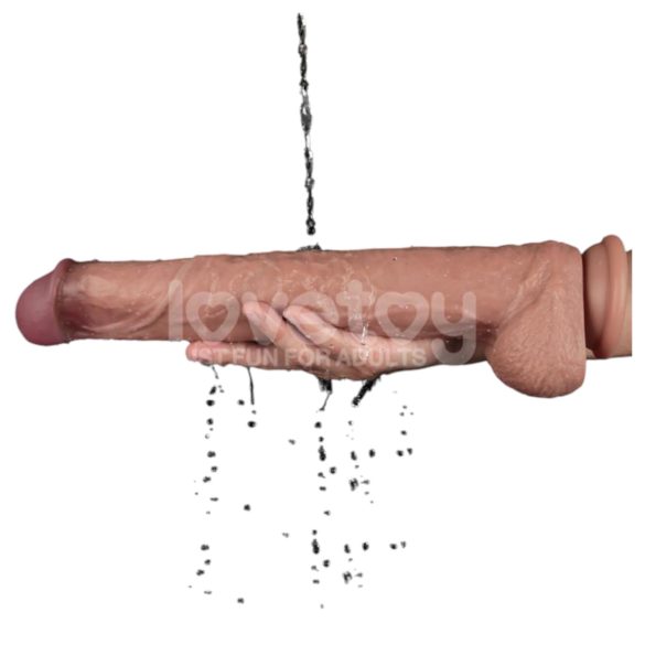Lovetoy - oboustranný XXL dildo - 36,5 cm - tělová barva