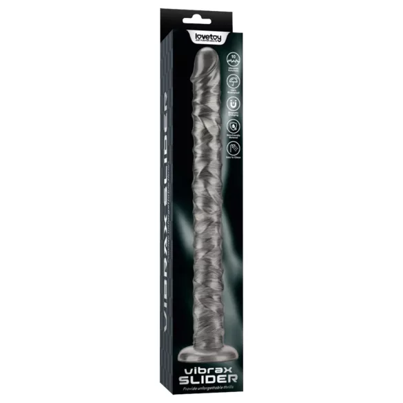 Lovetoy King Sized - extra velký vibrátor - 40,5 cm - šedý