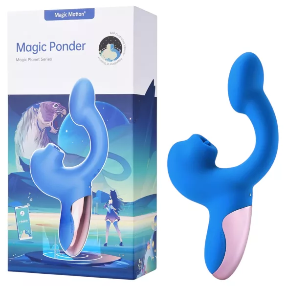 Magic Motion Magic Ponder - vibrátor pro klitoris a bod G - 2v1 - modrý