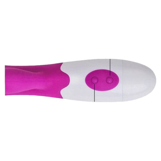 Pretty Love Snappy - vodotěsný vibrátor na bod G s ramenem na klitoris (fialový)