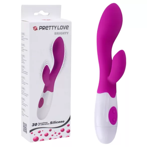 Pretty Love - vibrátor na G-bod s drážděním klitorisu - fialový