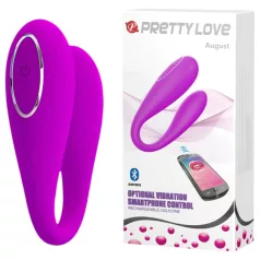   Pretty Love August - vibrátor na G-bod a klitoris - dobíjecí, chytrý, růžový