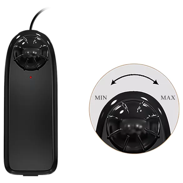 Baile Zebulon - realistický vibrátor s varlaty - 19 cm - tělová barva