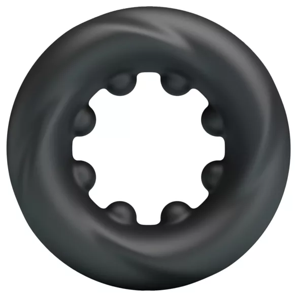 Crazy Bull - vibrační erekční kroužek - černý