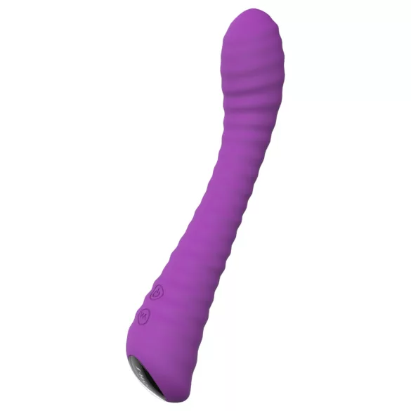Sex HD Sunshine - vibrátor na G-bod - akumulátor, vroubkovaný, fialový