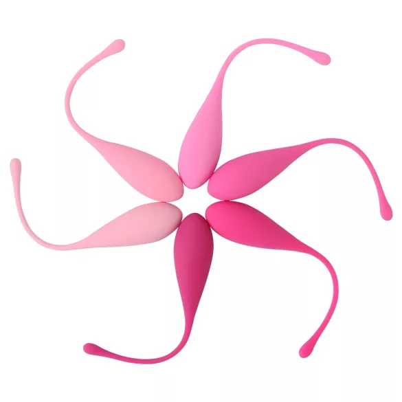 Sex HD Eggs - kegel kuličky sada 6 ks - růžové