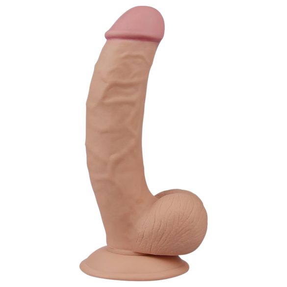 Lovetoy - realistické dildo - ultra měkké, pružné - 21,5 cm, tělová barva