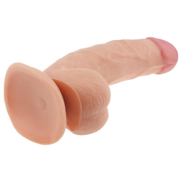 Lovetoy - realistické dildo - ultra měkké, pružné - 21,5 cm, tělová barva