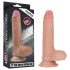 Lovetoy Nature Cock - realistické dvojvrstvé dildo - 18 cm - tělová barva