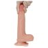 Lovetoy Nature Cock - realistické dvojvrstvé dildo - 18 cm - tělová barva