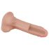 Lovetoy Nature Cock - realistické dvojvrstvé dildo - 18 cm - tělová barva