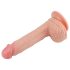 Lovetoy Nature Cock - realistické dildo s přísavkou - 21 cm - tělová barva