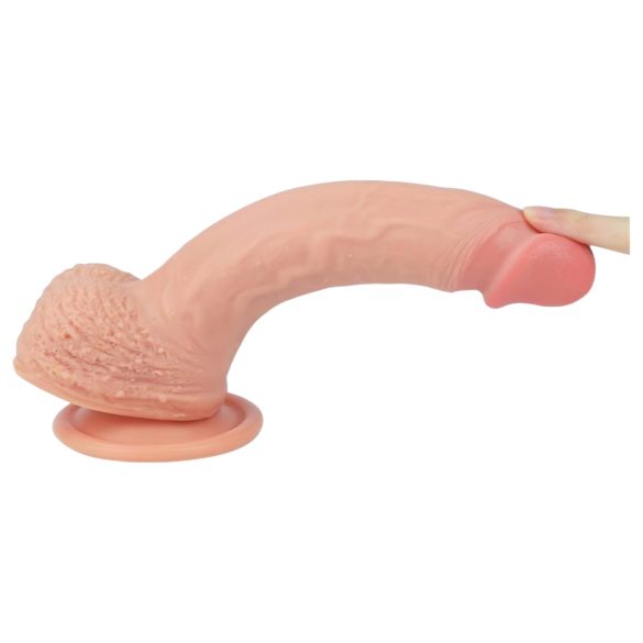 Lovetoy Nature Cock - realistické dildo s přísavkou - 21 cm - tělová barva
