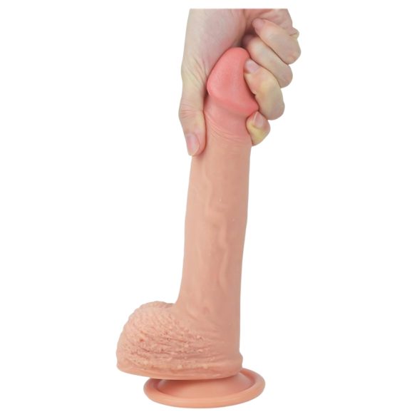 Lovetoy Nature Cock - realistické dildo s přísavkou - 21 cm - tělová barva