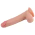 Lovetoy Nature Cock - realistické dildo s dvojitou vrstvou - 20 cm - tělová