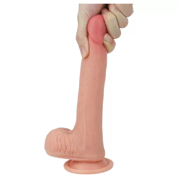 Lovetoy Nature Cock - realistické dildo s dvojitou vrstvou - 20 cm - tělová