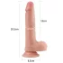 Lovetoy Nature Cock - realistické dildo s dvojitou vrstvou - 20 cm - tělová