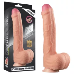   Lovetoy Nature Cock - realistické dildo - dvouvrstvé - 28 cm - tělová barva