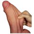 Lovetoy - realistické dildo s dvojitou vrstvou - 26 cm - tělová barva