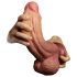 Lovetoy - realistické dildo s dvojitou vrstvou - 26 cm - tělová barva