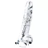 Lovetoy Flawless Clear - realistické dildo s přísavkou - 19 cm - transparentní