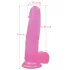 Lovetoy - realistický dildo s přísavkou - 20 cm - růžový