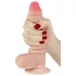 Lovetoy - realistické dildo - dvojitá vrstva - 18 cm - tělová barva