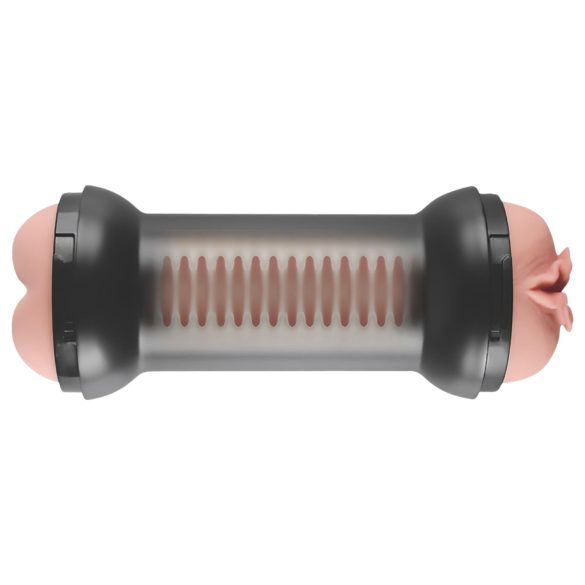 Lovetoy - vagína a anál masturbátor (přírodní)