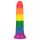 Lovetoy Prider - realistické dildo - 19 cm - duhová