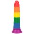 Lovetoy Prider - realistické dildo - 19 cm - duhová