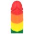 Lovetoy Prider - realistické dildo - 19 cm - duhová
