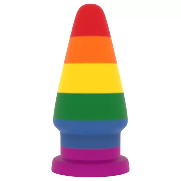 Lovetoy Prider - anální rozšiřující kolík - 15 cm (duhový)
