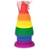 Lovetoy Prider - anální rozšiřující kolík - 15 cm (duhový)