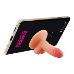 Lovetoy - držák na telefon - mini dildo (přírodní)