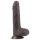 Lovetoy - dildo s pohyblivou kůží - dvouvrstvý - 18 cm - hnědý