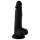 Mr. Rude - realistický dildo s přísavkou a varlaty - 19 cm - černý